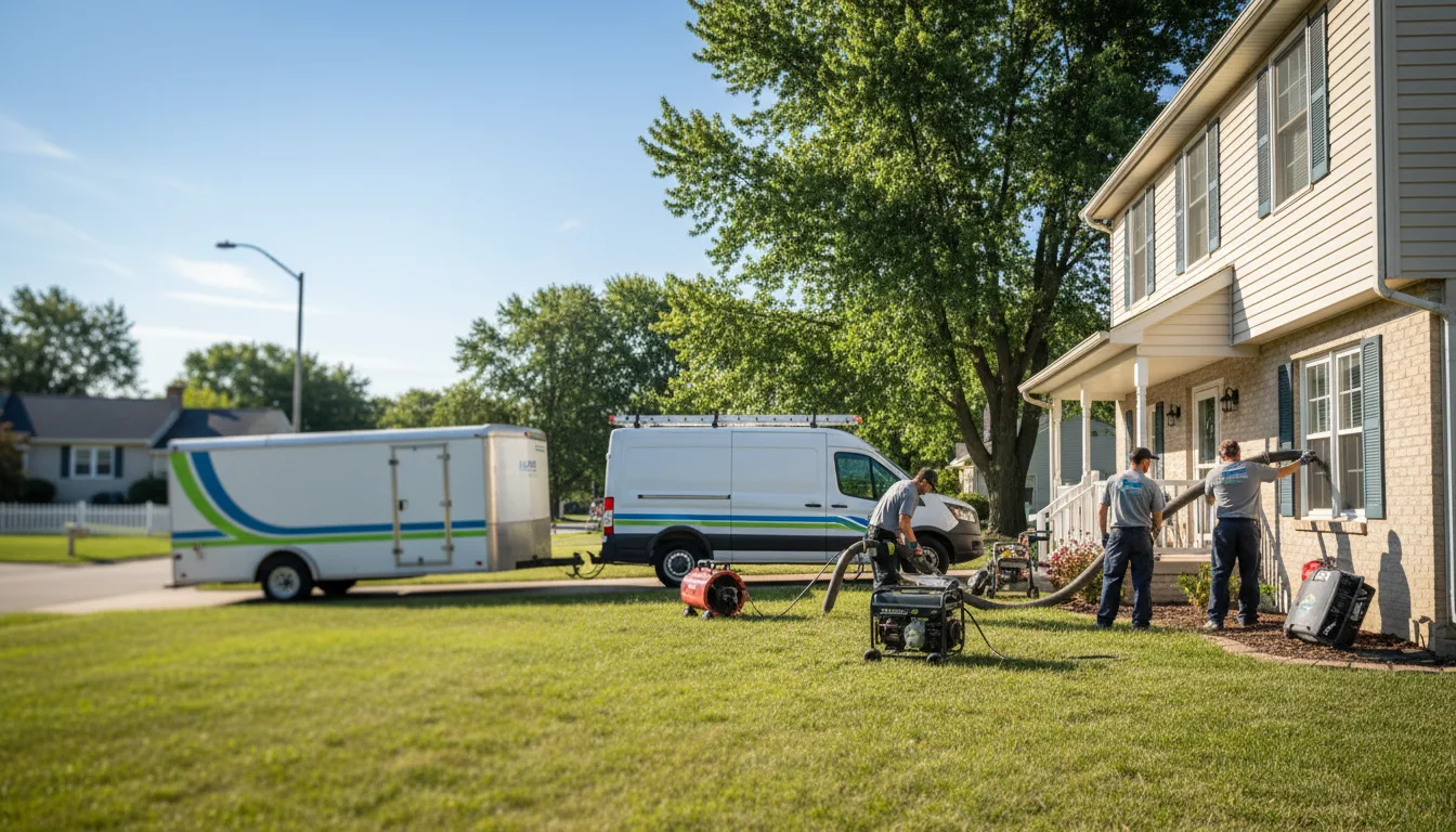 Flooded Basement Restoration And Cleanup With Repair in Ogden, IL near me